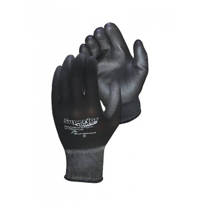 Superior Touch® 13-gauge nylon knit gloves with polyurethane coating. ASTM/ANSI puncture level 2.