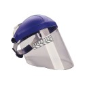 3M ratchet headgear with polycarbonate faceshield for face protection easy to adjust.