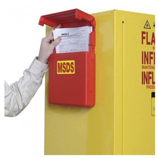 Boîte de rangement pour fiches signalétiques (MSDS)