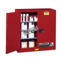 Safety storage cabinet for combustibles. Capacity 20 US gallons (76 L). FM listed, NFPA, OSHA and IFC compliant.