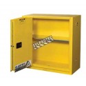 Flammable liquids storage cabinet, 30 US gallons (114 L), FM-approved.
