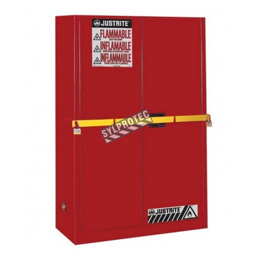 High security safety storage cabinet for combustibles. Capacity 45 US gallons (171 L). FM listed, NFPA and OSHA compliant.