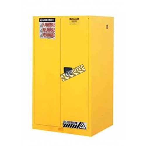 Flammable liquids storage cabinet, 60 US gallons (227 L), FM, NFPA, OSHA-approved.