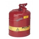 Bidon d'acier pour liquides inflammables, type 1, 2.5 gallons, approuvé FM, UL, OHSA