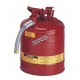Bidon d'acier pour liquides inflammables, type 2, 5 gallons, approuvé FM, UL, OHSA