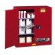 Justrite safety storage cabinet for combustibles (paints, inks), capacity 40 gallons.