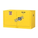 Wall-mounted flammable liquids storage cabinet, 17 US gallons (64 L), FM, NFPA and OSHA-approved.