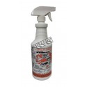 "Inspecta-Shield Plus" fire retardant solution, 1 quart (950 ml) bottle with spray nozzle. Against type A fires, certified UL.
