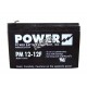 Batterie 12 V 12 Ah 144 W pour unité d'éclairage d'urgence