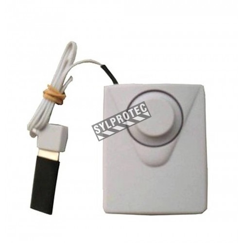 Cabinet alarm for portable fire extinguisher, great for reducing extinguisher theft.