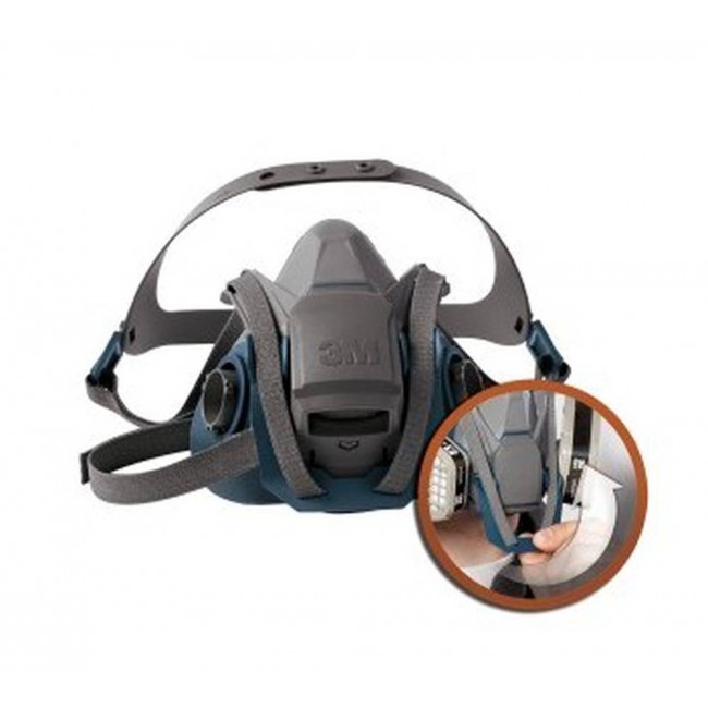 3M Quick Latch NIOSH approved respirator. Lightweight and comfortable. Filter & cartridge not included. Small
