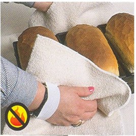 12 in long Cool Grip® heavy-duty terry knit bakers pad with elastic band for hands. ASTM/ANSI heat level 4. Sold per half dozen.