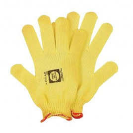 Light form-fitting ambidextrous Kevlar®/Lycra knit inspector gloves. ASTM/ANSI cut-resistant level 2. S to L size. Sold in pairs