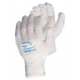Cotton terry glove for women with an "Oil-bloc" nitrile lining ANSI heat resistance 3 THT™ design by Superior. Sold by the pair.