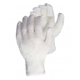 Gant en tricot de coton éponge avec doublure "Oil-bloc" de nitrile ANSI chaleur niveau 3. Modèle pour homme vendu à la paire.