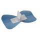 Blue fabric detectable bandages for fingertips, 4.4 x 7.5 cm (1 7/8 x 3 in), 50/box.