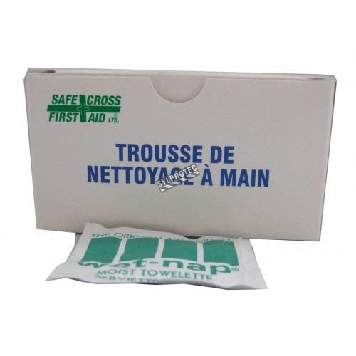 Hand-cleansing towelettes, 12/box.