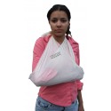 Cotton triangular bandage, 40 x 56 in, sold individually.