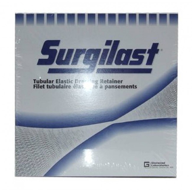 Surgilast tubular elastic bandage, latex-free, size 2 (small hand, arm, leg, foot).