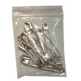 Safety pins, assorted sizes, 12/pkg.
