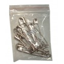 Safety pins assorted sizes 12 per pack