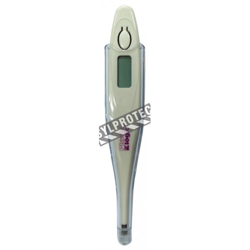 Physiologic DiGiPro oral digital thermometer with LCD screen, 5 inches (12 cm) long, battery included.