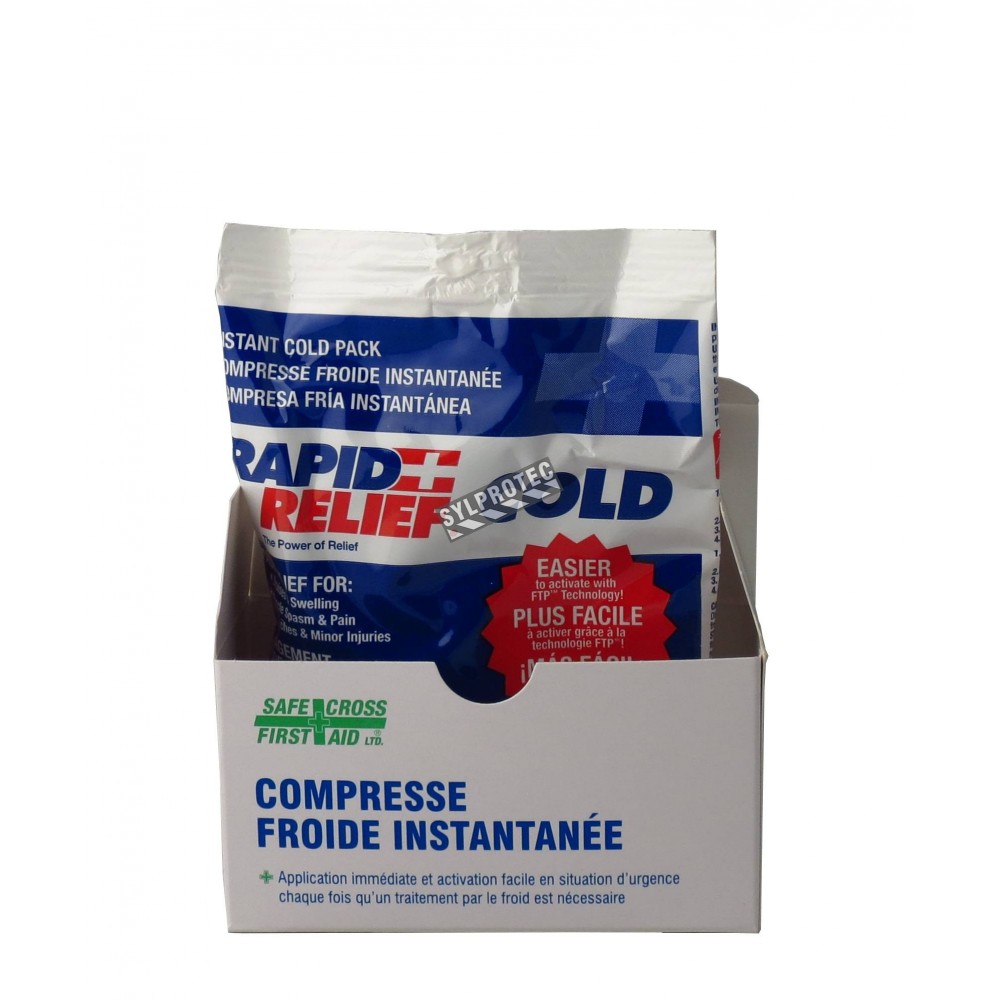 Gel Pack (Rapid Relief): Large (5 x 12) - 24/case - The First Aid