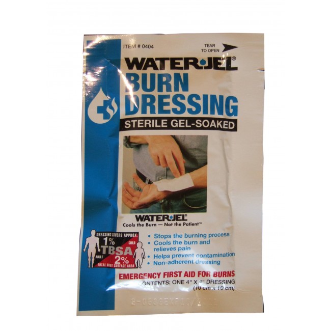 Water Jel sterile burn dressing, individually packed, 4 x 4 in.