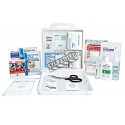 First aid kit with a 29-types of item content for minor burns & scalds care. Content non-compliant with any requirements