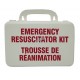 CPR (resuscitation) kit in a plastic case.