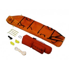 Sked brand basic rescue kit with 7 types of items.
