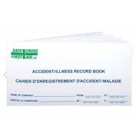 Report booklet for workplace accidents, incidents and illnesses, for first aid.