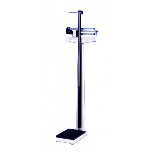 Health-O-Meter ProSeries balance beam scale with height ruler.