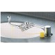 Pivoting eye wash for laboratory sink, certified ANSI Z358.1-2009.