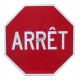 Stop sign road signs, one side, 24 inches X 24 inches.