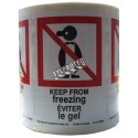Stickers "KEEP FROM FREEZING" 2.5 in X 4 in, roll of 500. Allows you to pay attention to the package during winter periods.