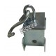 Roller for track of curtain, nylon castors with S hook, riveted castor to steel frame.