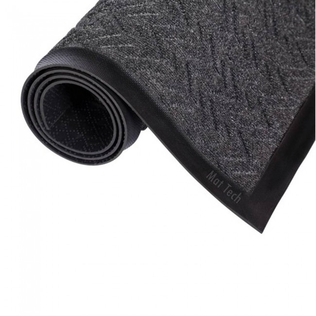 EcoPlus dark gray carpet made partly from recycled materials