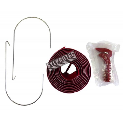 Set of 2 7&#039;(2.1 m) long zipper to seal the entrance of containment area without limiting the flow. Set includes hooks &amp; knife