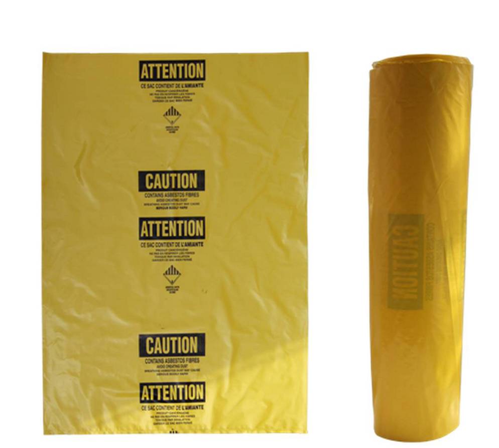 Double-Wrapped Resistant & Tear-Proof 10x Asbestos Bags 70x110cm Extra Strong for Easy & Safe Heavy Duty Rubble Waste Removal & Disposal