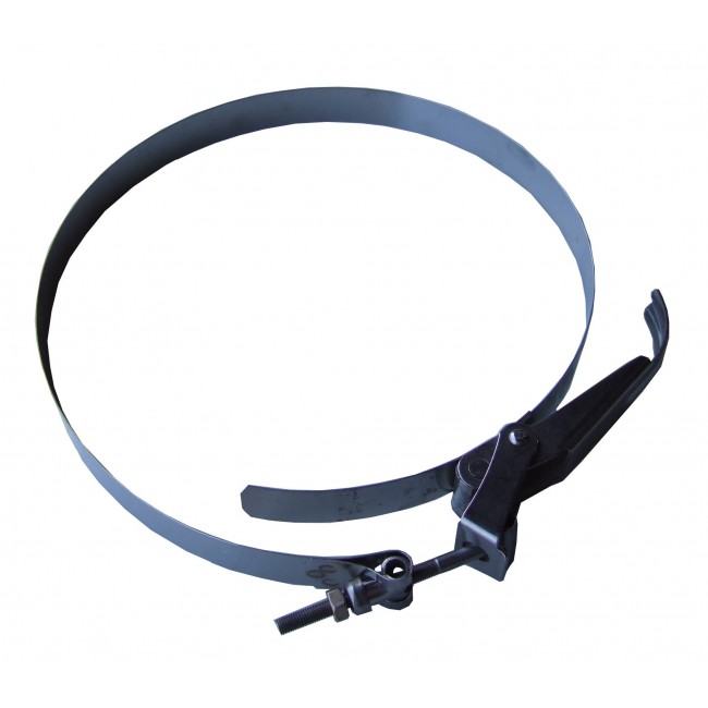 Hose clamp of a diameter of 10 in designed for PREDATOR 750 filtration systems