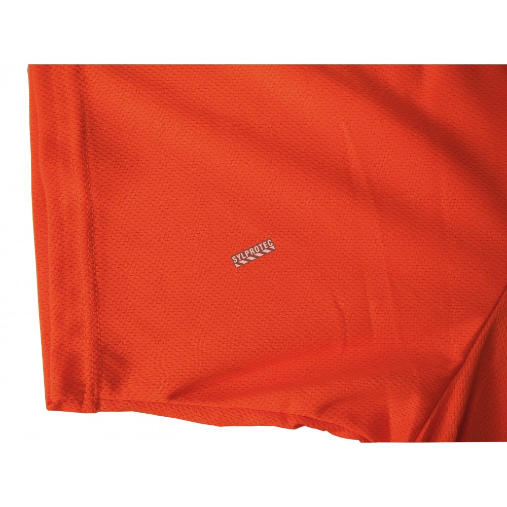 Orange traffic polyester t-shirt, CSA Z96-09, class 2 level 2.