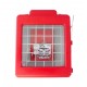 CATO™ red HDPE manual pull station cover with acrylic window, for flush-mounted pull stations.