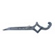 Combination spanner wrench key for fire hose and water valve, 1.5 to 3 inch