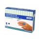 Elastic blue plastic detectable bandages, 2.2 x 7.5 cm (3/8 x 3 in), 100/box.