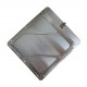 Aluminum holder with clip, 10-3/4 in X 10-3/4 in.