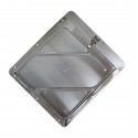 Aluminum holder with clip, 10-3/4 in X 10-3/4 in.