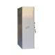 Wall-mounted metal first aid cabinet with acrylic door panel and lock with 2 keys.