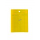 Étiquette d’inspection mensuelle en plastique jaune pour extincteurs portatifs, en français, couvrant 4 ans.
