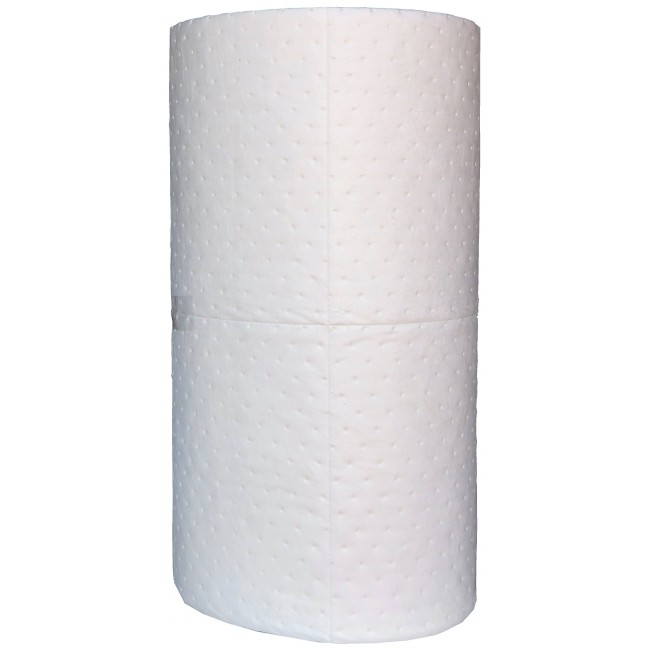 Oil-only absorbent roll for oil-based spills, 30 inches X 150 feet.